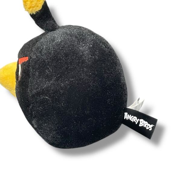 Angry Birds Plush Black Bomb Stuffed Animal 3rd Gen 2010 NO SOUND Decor 6" - Picture 6 of 10